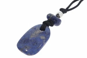  Kraftstein - Dumortierit Anhänger inkl. Seidenband und Silber Ku - Bild 1 von 1