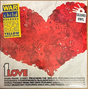Various -War Child - 1 Love - (2xYellow Vinyl) New Sealed Damaged Sleeve - Picture 1 of 3