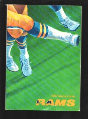 Los Angeles Rams Media Guide 1987-Player & coaches photos & profiles-Team sta... - Image 1 of 2
