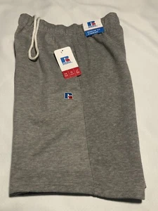 Russell Shorts Mens Small Gray Fleece - Picture 1 of 2