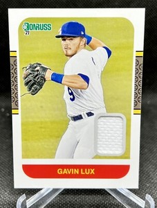 2021 Donruss Gavin Lux Retro 1987 Materials Jersey Patch 87M-GL LA Dodgers