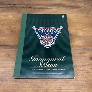 Detroit Tigers 2000 Saisonkarte Broschüre Eröffnung erste Staffel Comerica Park - Bild 1 von 12