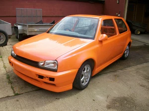 VW Golf MK3 rolling shell , flip , orange , bodykit , badboy , 5k spent so far ! - Picture 1 of 12