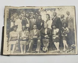 Vintage Photograph, African American Family Group Portrait - Picture 1 of 7