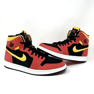Nike Air Jordan 1 High Zoom CMFT Black Chile Red Yellow CT0978-006 - Size 13 - Picture 1 of 11