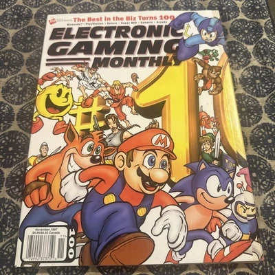Electronic Gaming Monthly Magazine 1997 Issue 100 W/ Lara Croft Poster And Extra - Image 1 of 4