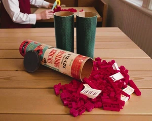 Vintage 1950's-1960's Set No.300-Sta-Lox Miniature Building Blocks-274/288 - Bild 1 von 17