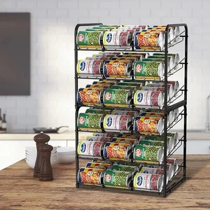 2 Stück Dosenregale fasst 60 Dosen 42*13*37cm Schwerlast stapelbar groß - Bild 1 von 11