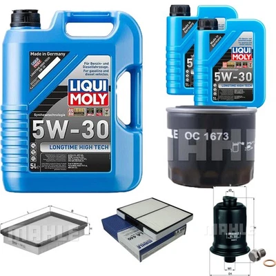 Pacchetto ispezione Mahle 7 L Liqui Moly Longtime 5W-30 per Hyundai Coupe 2.0 GLS - Immagine 1 di 4