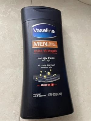 Vaseline Men Extra Strength Micro Droplets Body/Face/Hand Lotion 10 Oz NEW  - Image 1 of 2