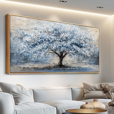 Arte de pared en lienzo para sala de estar decoración de pared con marco de madera para dormitorio moderno... Foto 1 de 4