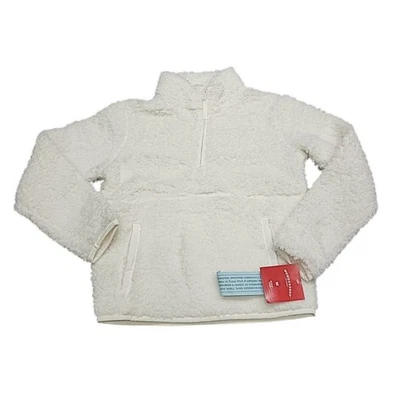 Wondershop Boys Girls Pajama Pullover Sherpa Sweatshirt Sweater Medium 8 White - Image 1 of 4