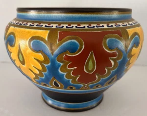 Gouda, Holland Emmy, Plazuid, cerámica holandesa 8" cuenco bulboso - Imagen 1 de 5