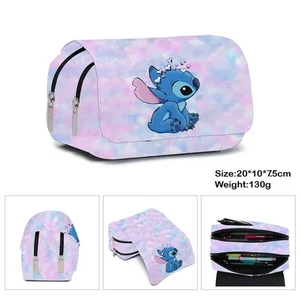 Estuche de lápices con solapa impresa de puntada de anime caja de papelería escolar de dibujos animados - Imagen 1 de 38