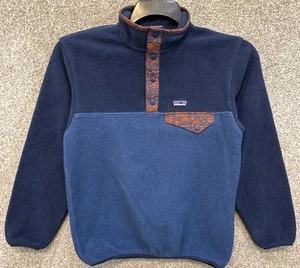 Patagonia Boys Large 12 Lightweight Synchilla Snap Pullover Fleece Jacket 65572 - Picture 1 of 13