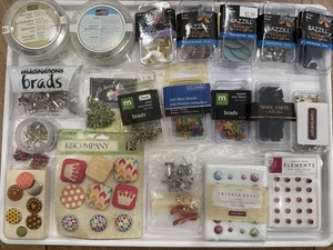 Decorative Brads Scrapbooking Making Memories, Bazzill, Close to my Heart, - Picture 1 of 10