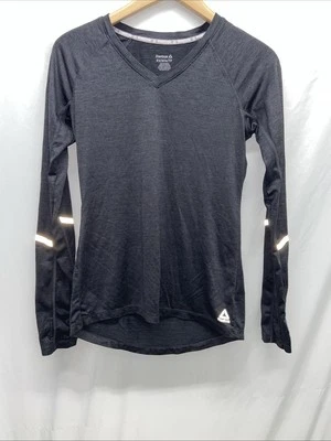 REEBOK Shirt Womens XS Performance Long Sleeve Thumbholes Running Reflective L20 - Image 1 of 4
