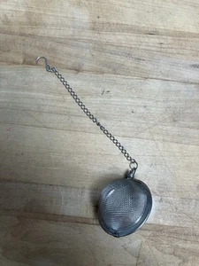 Metal Mesh Ball Type Tea Infuser w/Chain and Hook 2” Ball - Picture 1 of 5