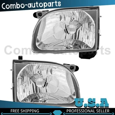 Conjunto de farol esquerdo direito compatível com Toyota Tacoma 2001-2004 - Imagem 1 de 3