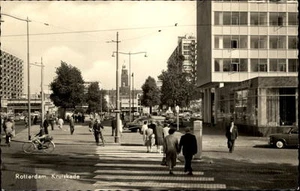 Rotterdam Ansichtskarte ~1950/60 Kruiskade Partie in der Stadt Personen Autos - Picture 1 of 1