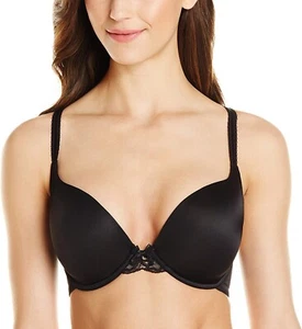 Le Mystere 170195 Womens Sophia Lace T-Shirt Bra Solid Underwire Black Size 32G - Picture 1 of 3