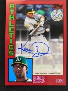 Khris Davis 2019 edición 1984 roja sp #'d 17/25 84A-KD - Imagen 1 de 2