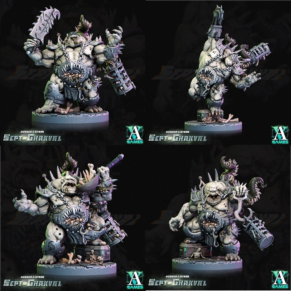 Juegos de Archivillanos Impresos en 3D Ghakval Carceleros Hambre de Estrellas 28 32mm D&D Foto 1 de 4