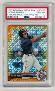 VICTOR ROBLES - 2017 BOWMAN CHROME MEGA BOX - ORANGE REFRACTOR - PSA GEM MT 10 - Bild 1 von 1