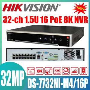 Hikvision 32MP NVR DS-7732NI-M4/16P 32-ch 1.5U 16 PoE 8K Network Video Recorder - Picture 1 of 5