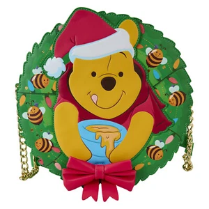 Winnie The Pooh Stuck In Wreath Glow Crossbody Bag - Picture 1 of 7