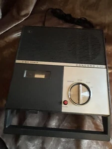 Vintage Concord F-51 3 way Power Cassette Tape Recorder voice recording machine - Picture 1 of 24