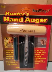 New Buckwing Hunters Hand Auger W Sheath Hunting Tree stand hole drill - Picture 1 of 1