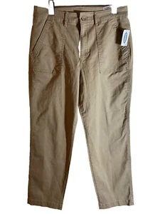 NWT Old Navy women’s khaki pants size 10 petite/boot cut flat front - Picture 1 of 7