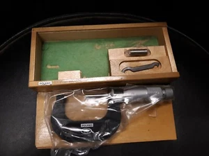 POLAND FWP 1"-2" MICROMETER W/ WOODEN CASE - NEW - Picture 1 of 2