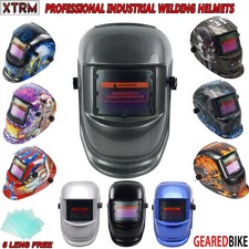 Auto Darkening Welding Helmet With Solar Panel Charger Support IV UV Protection
