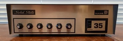 DUKANE POWER 35 SOLID STATE AMPLIFIER - Model 1A133- WORKS GREAT - Image 1 of 3