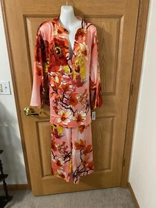 N - NATORI - "WINTER PEONY" PATTERN - FLORAL PAJAMA SET - SIZE 2X - NWT!! - Picture 1 of 3