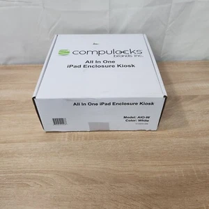 All in One iPad Case Enclosure Rotating Swiveling White Compulock Kiosk AIO-W - Picture 1 of 4