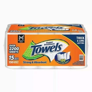Member's Mark Select & Tear 2-Ply Paper Towel 15 rolls, 150 sheets/roll - Picture 1 of 8