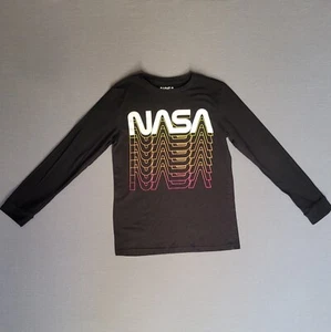 NASA Space Youth Large Long Sleeve Shirt Boy Girl Unisex Mission Shuttle Rocket - Picture 1 of 3