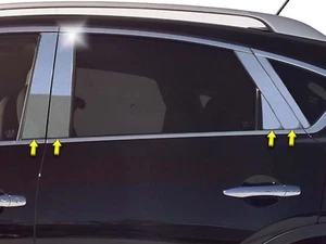 FOR 2014-2017 INFINITI QX50 * 8 Piece Stainless Pillar Post Trim. 4-door, SUV - Picture 1 of 1