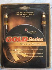 RadioShack Gold Series 6 ft Mono Audio/Video Cable 15-1519 - Picture 1 of 2