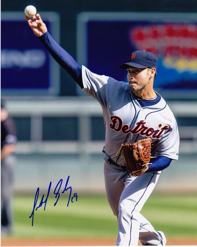 ANIBAL SÁNCHEZ DETROIT TIGERS ACCIÓN FIRMADO 8x10 Foto 1 de 1