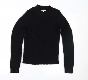 E-vie Girls Black High Neck Acrylic Blend Jumper Size 11-12 Years - Picture 1 of 12