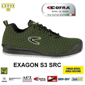 Scarpe antinfortunistiche Cofra EXAGON S3 SRC lavoro traspiranti TECHSHEL - Foto 1 di 2