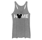 Mickey & Friends Home Mickey Mouse Logo Racerback Tank Top Gray Heather Large