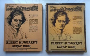 Antique Book Elbert Hubbard’s Scrap Book 1923 + DJ & Box The Roycrofters - Imagen 1 de 9