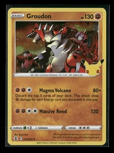 Groudon 017/025 Celebrations Holo Pokemon Card NM - Picture 1 of 2