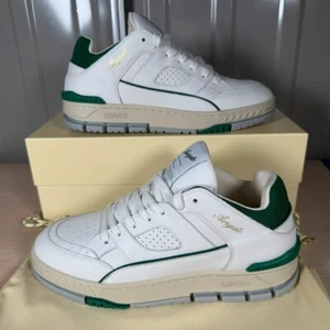 Axel Arigato Area Lo Sneaker Trainers White/Kale Green Size UK 8 BNIB (RRP £240) - Picture 1 of 15