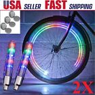 2x Valve Stem LED CAP Flashing Light Bike Bicycle Car Motorcycle Wheel Tire Lamp